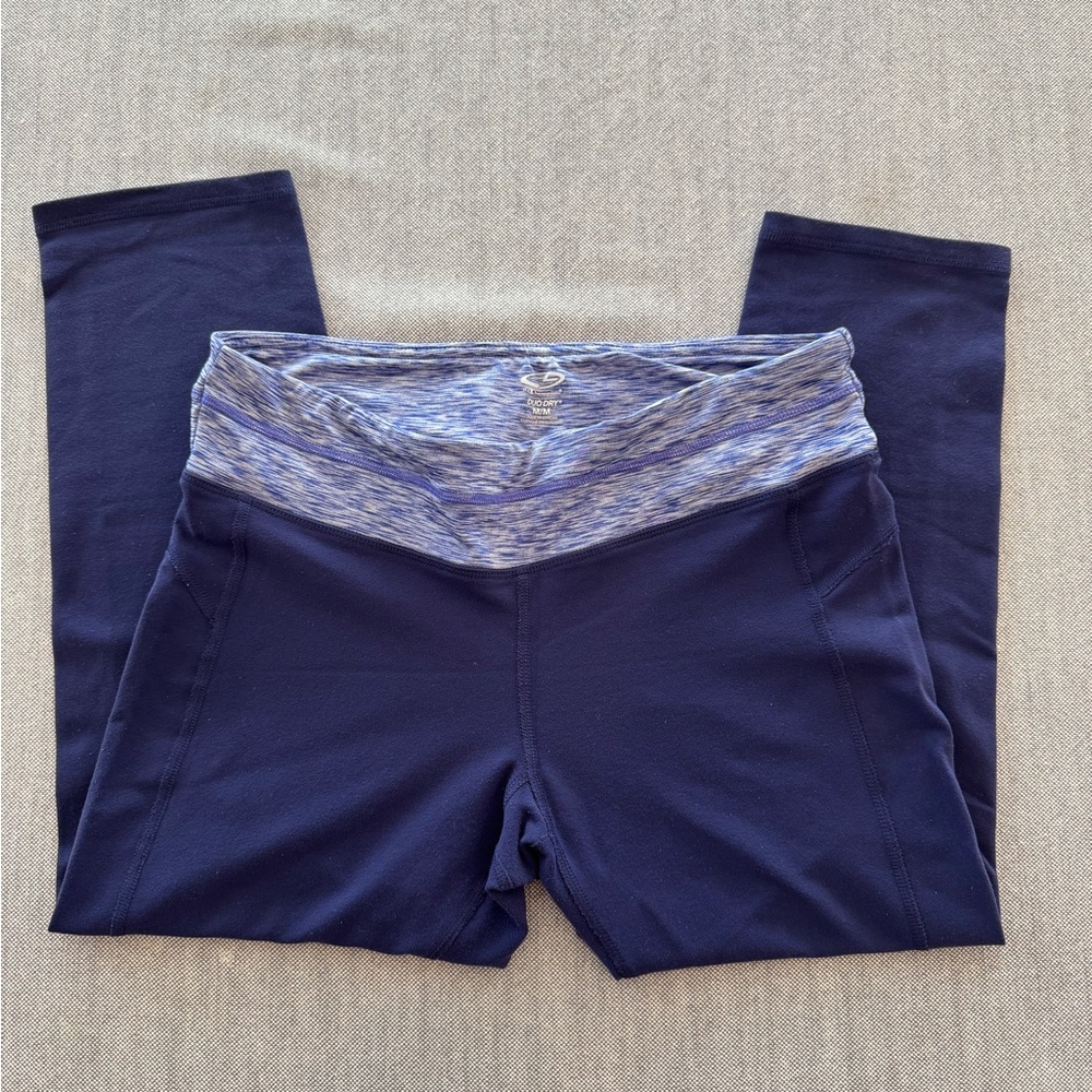 Champion C9 blue DuoDry performance crop leggings size medium